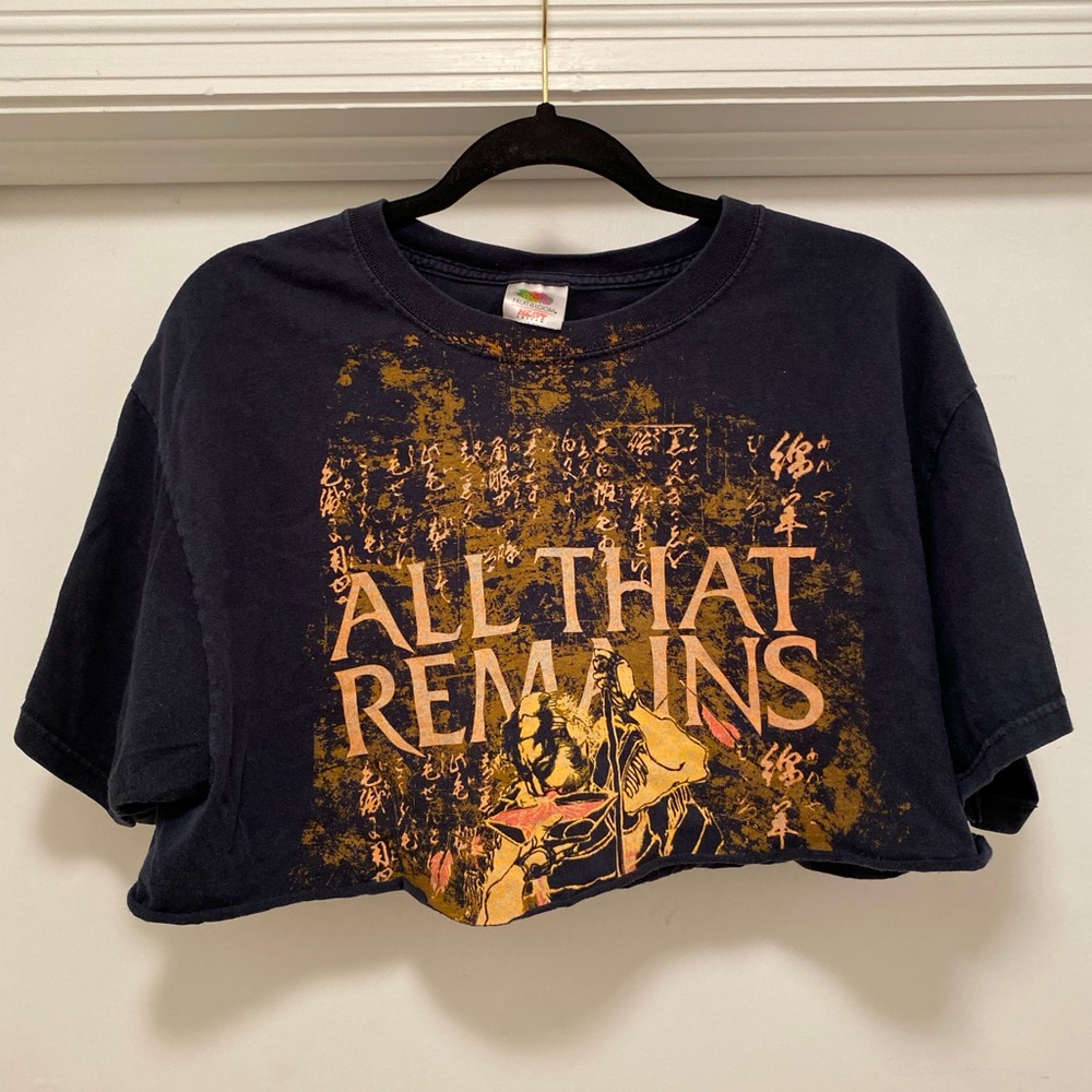 Y2K All That Remains Shirt Size Large black Band tee Napalm & Noise Tour metal